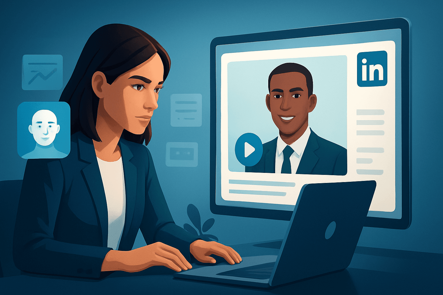 Hero image for AI Avatar Ads for LinkedIn