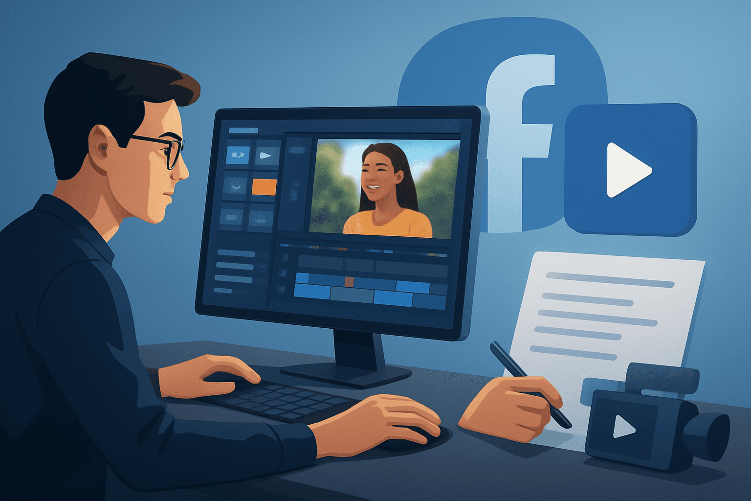 Hero image for Video Ad Generator for Facebook Ads