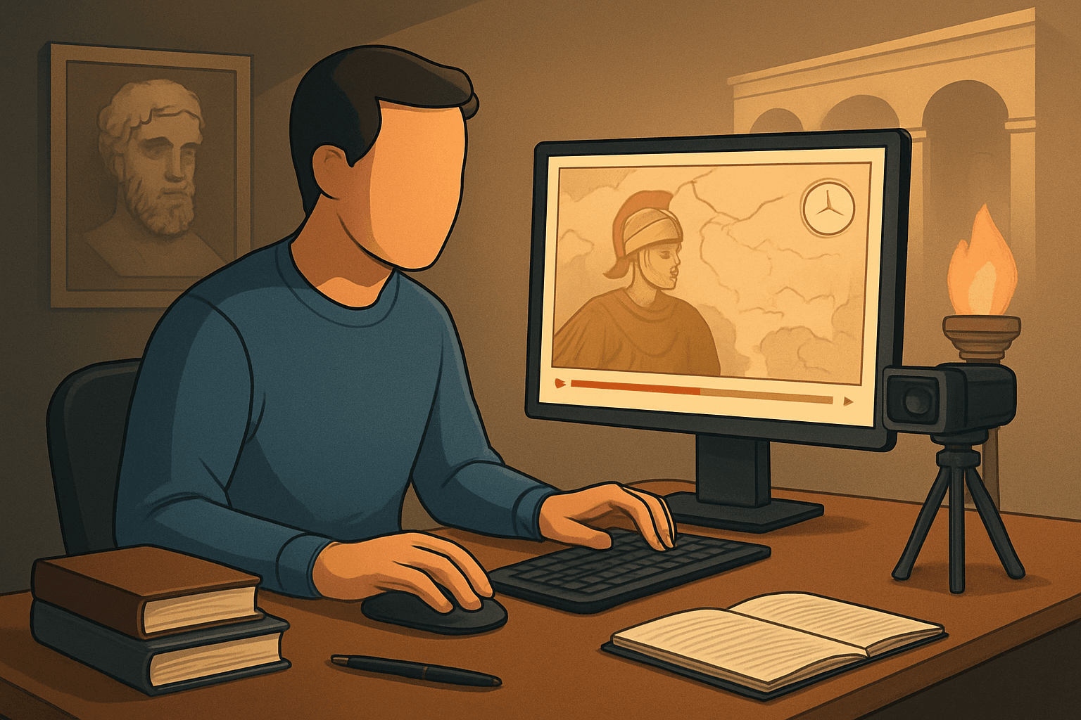 Hero image for Faceless YouTube Channel Ideas for History