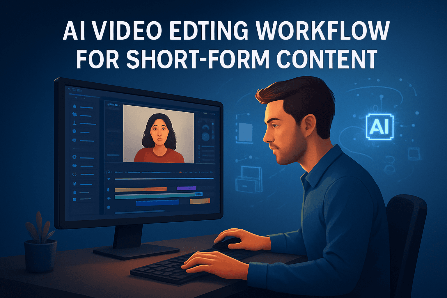 Hero image for AI Video Editing Workflow for Short-Form Content