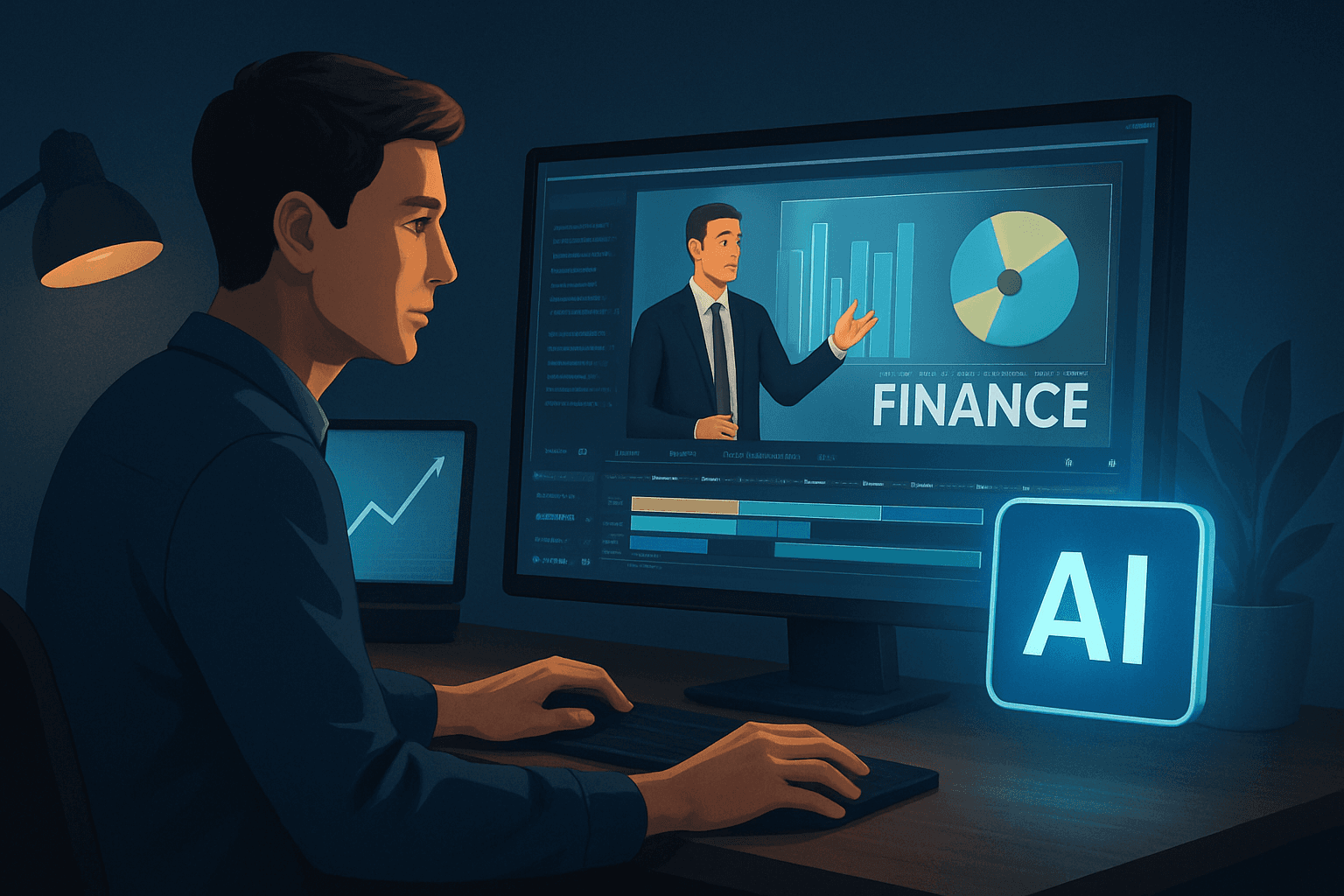 Hero image for AI Video Editor for Finance Content