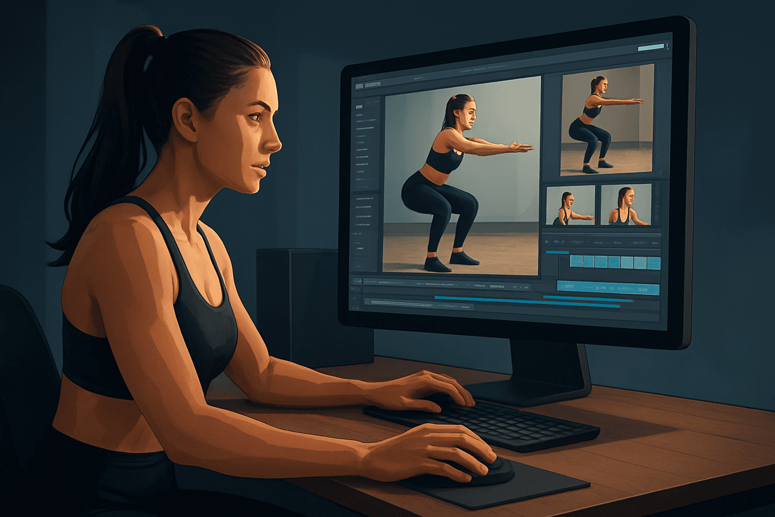 Hero image for AI Video Editor for Fitness Content