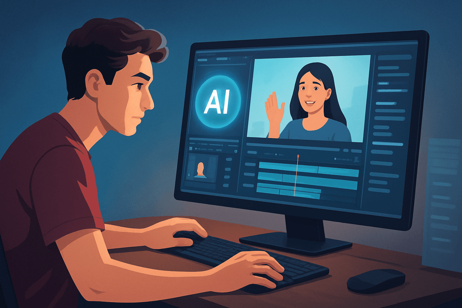 Hero image for AI Video Editor for TikTok Creators