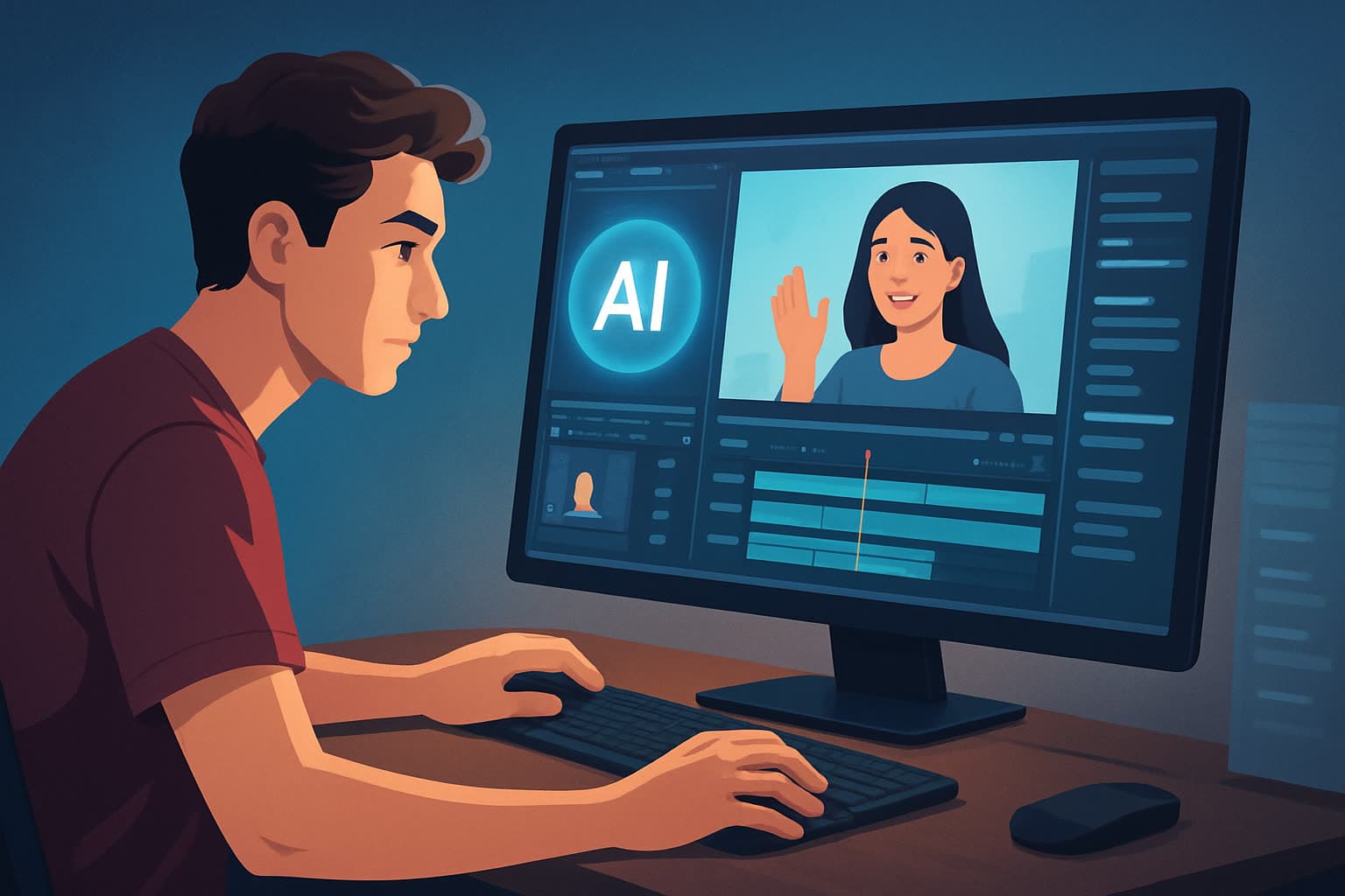 Hero image for AI Video Editor for TikTok Creators