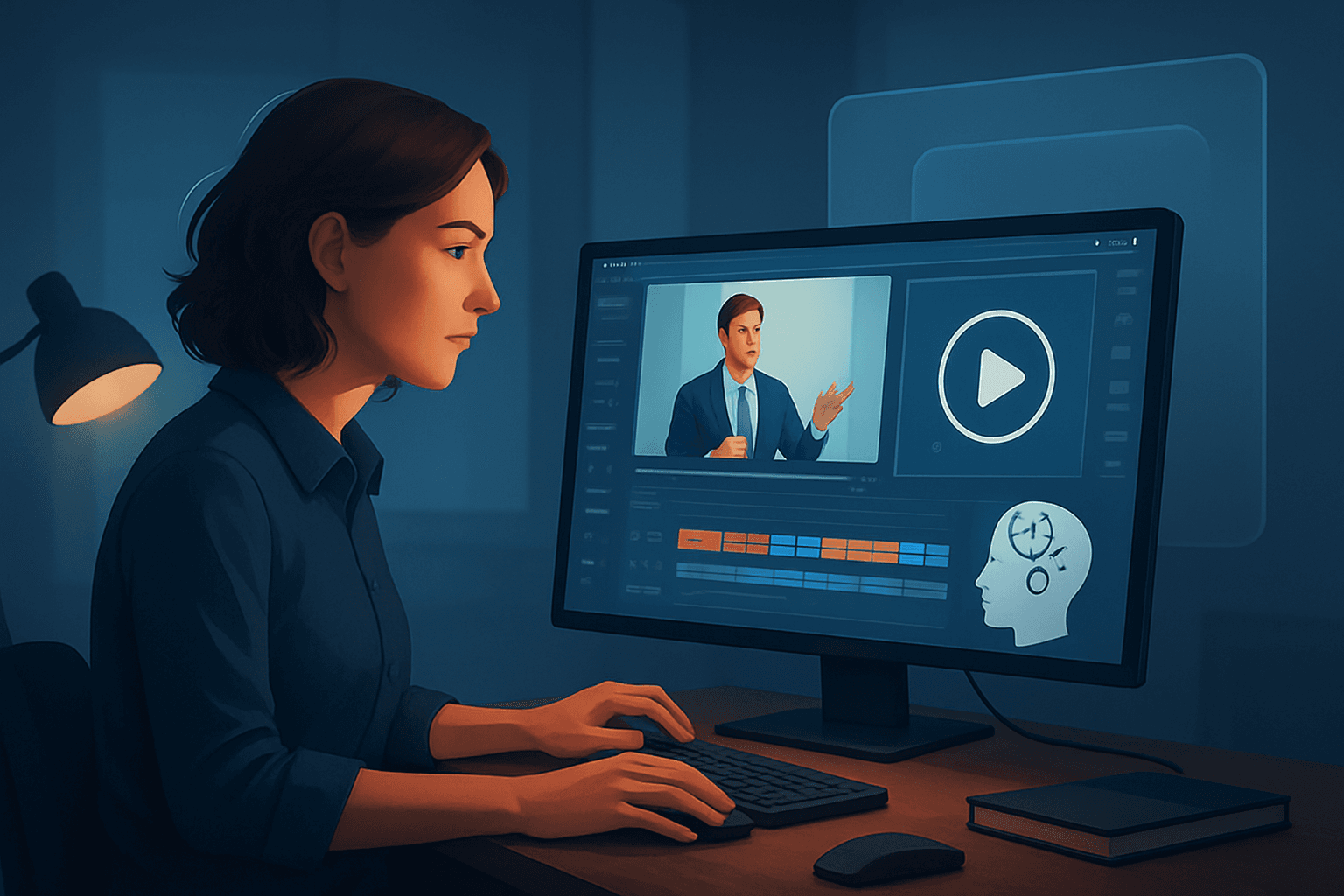 Hero image for AI Video Editor for Webinar Clips