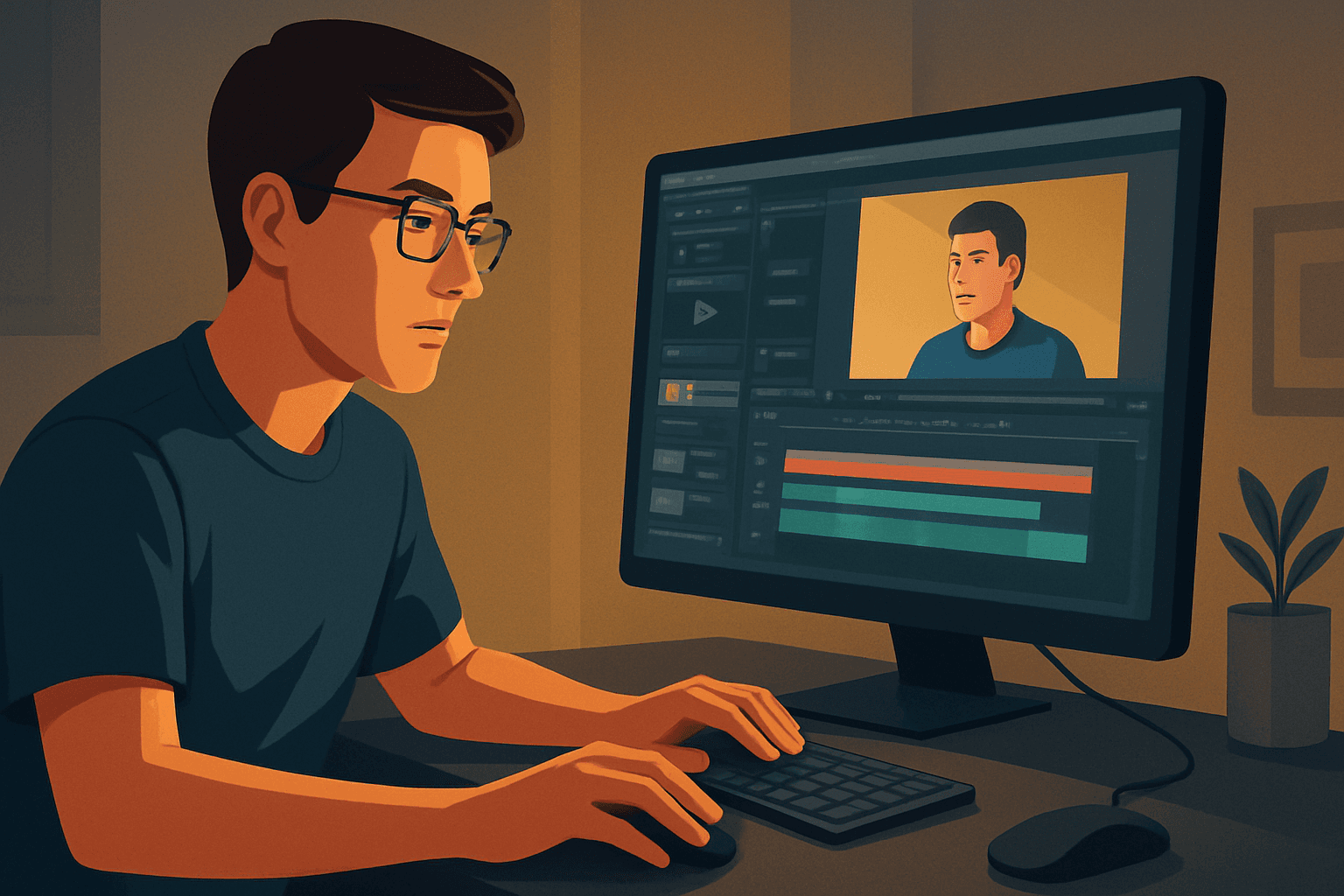 Hero image for Desktop AI Video Editor for Low-End Machines