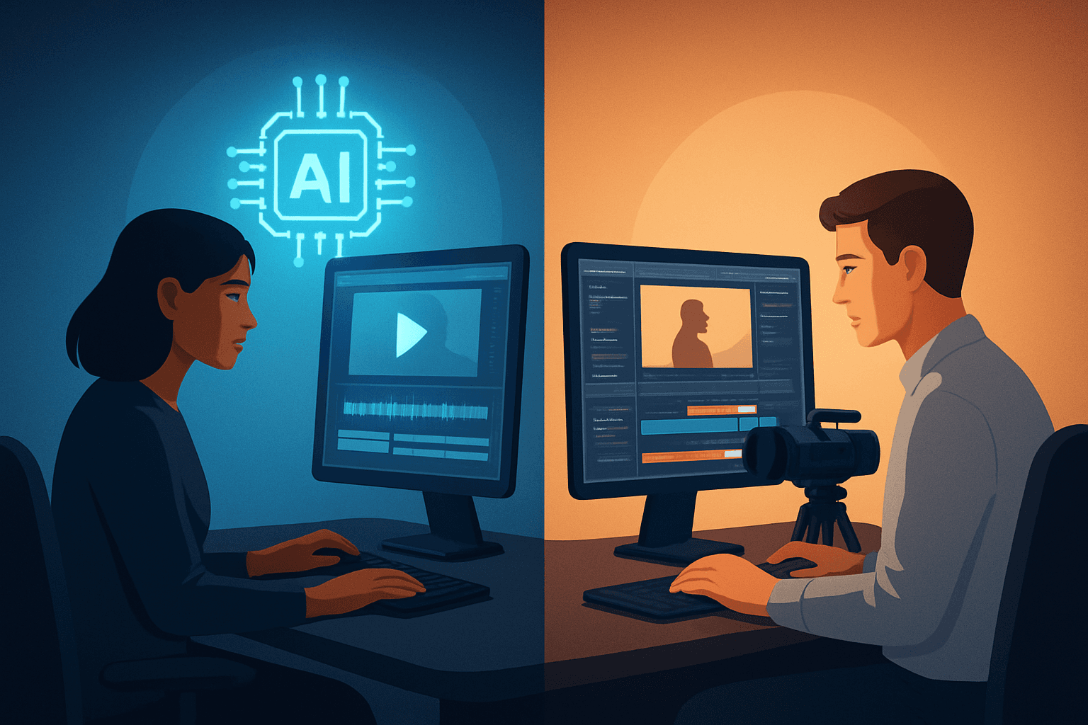 Hero image for AI Video Editor vs Traditional Editor