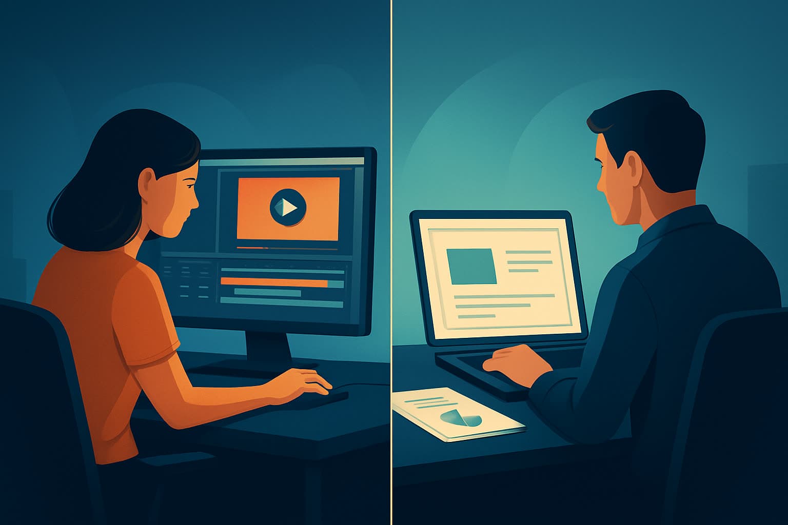 Hero image for Text to Video vs Slide Decks