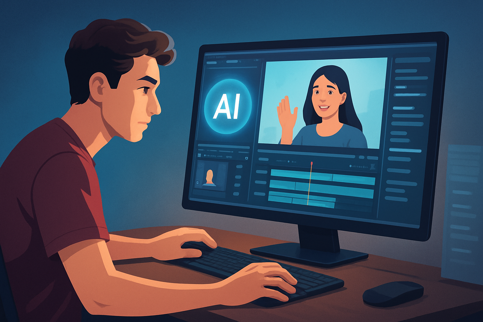 Hero image for AI Video Editor for TikTok Creators