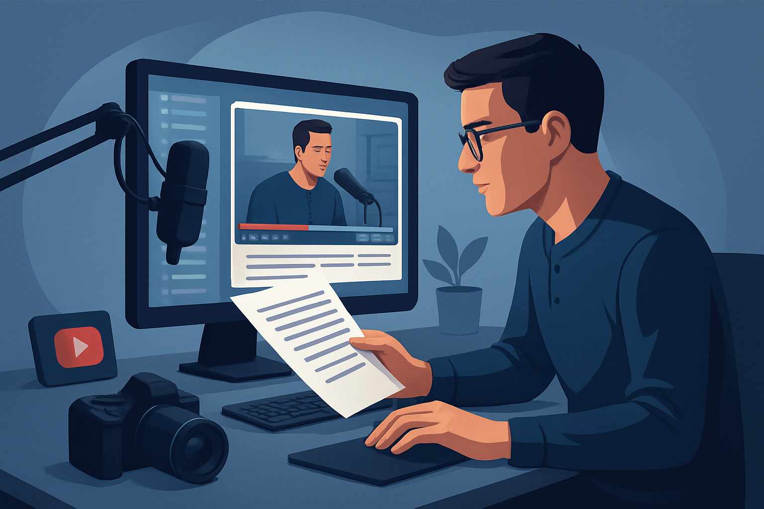 Hero image for Script to Video for Podcast Clips