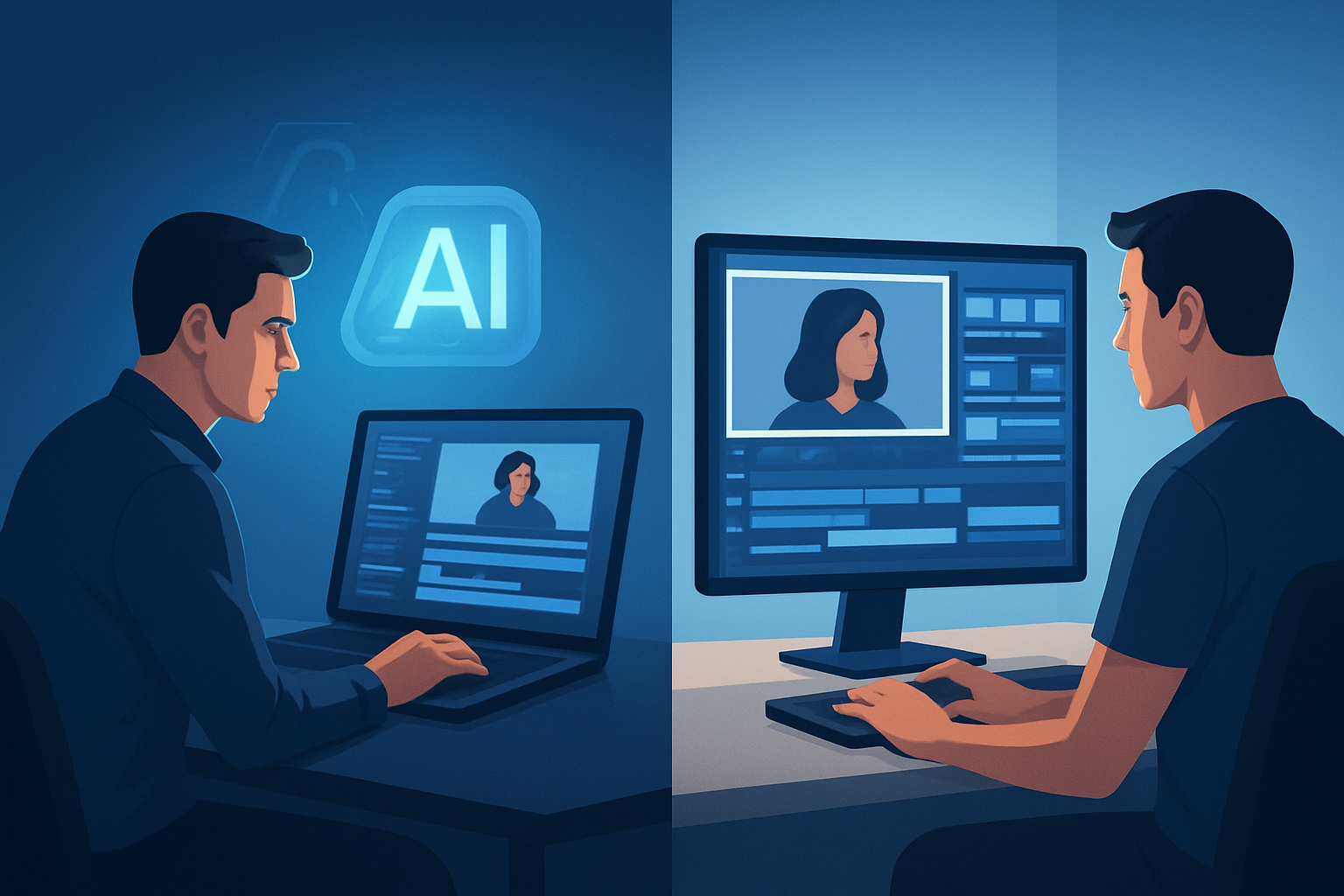 Hero image for AI Video Editor vs Online Editor